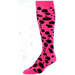 TCK Krazisox Hot Pink w/ Leopard Spots